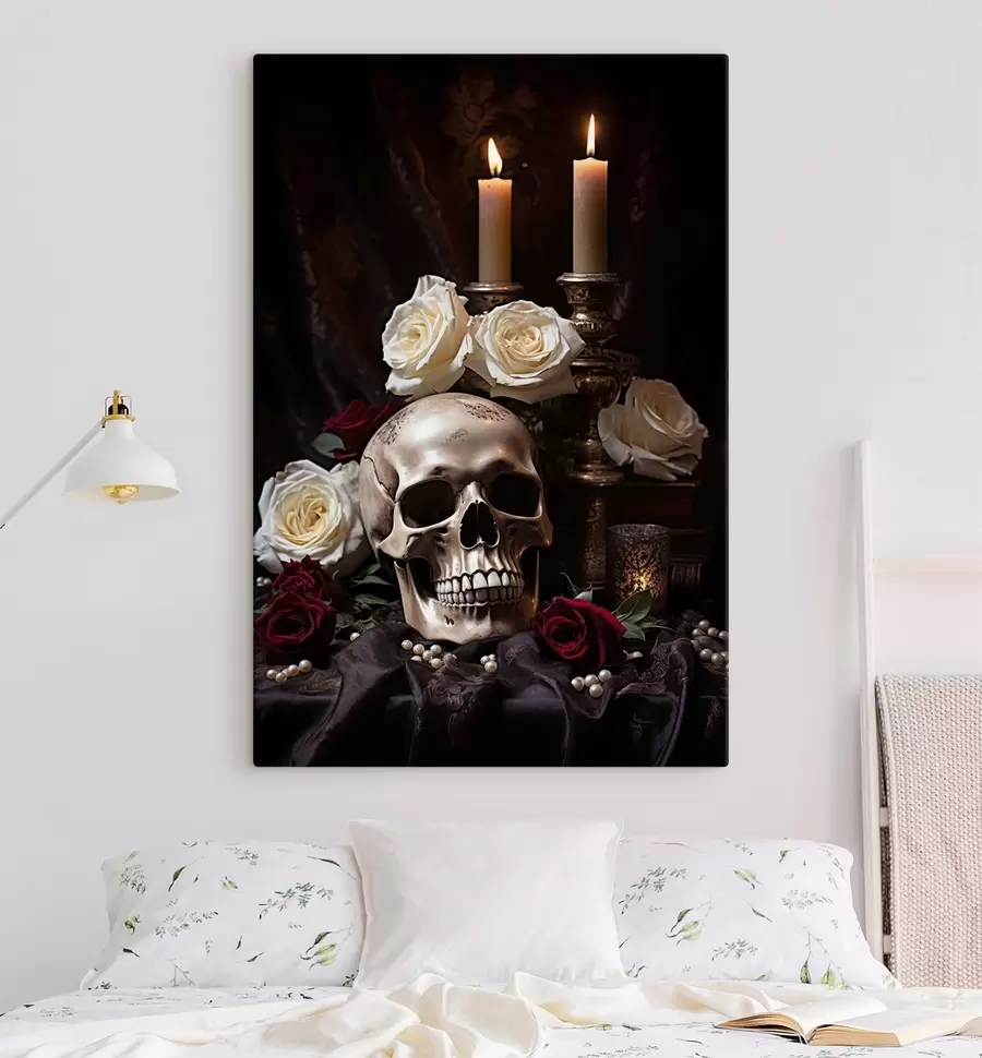 wall murals Nighttime Candlelit Still Life s50916