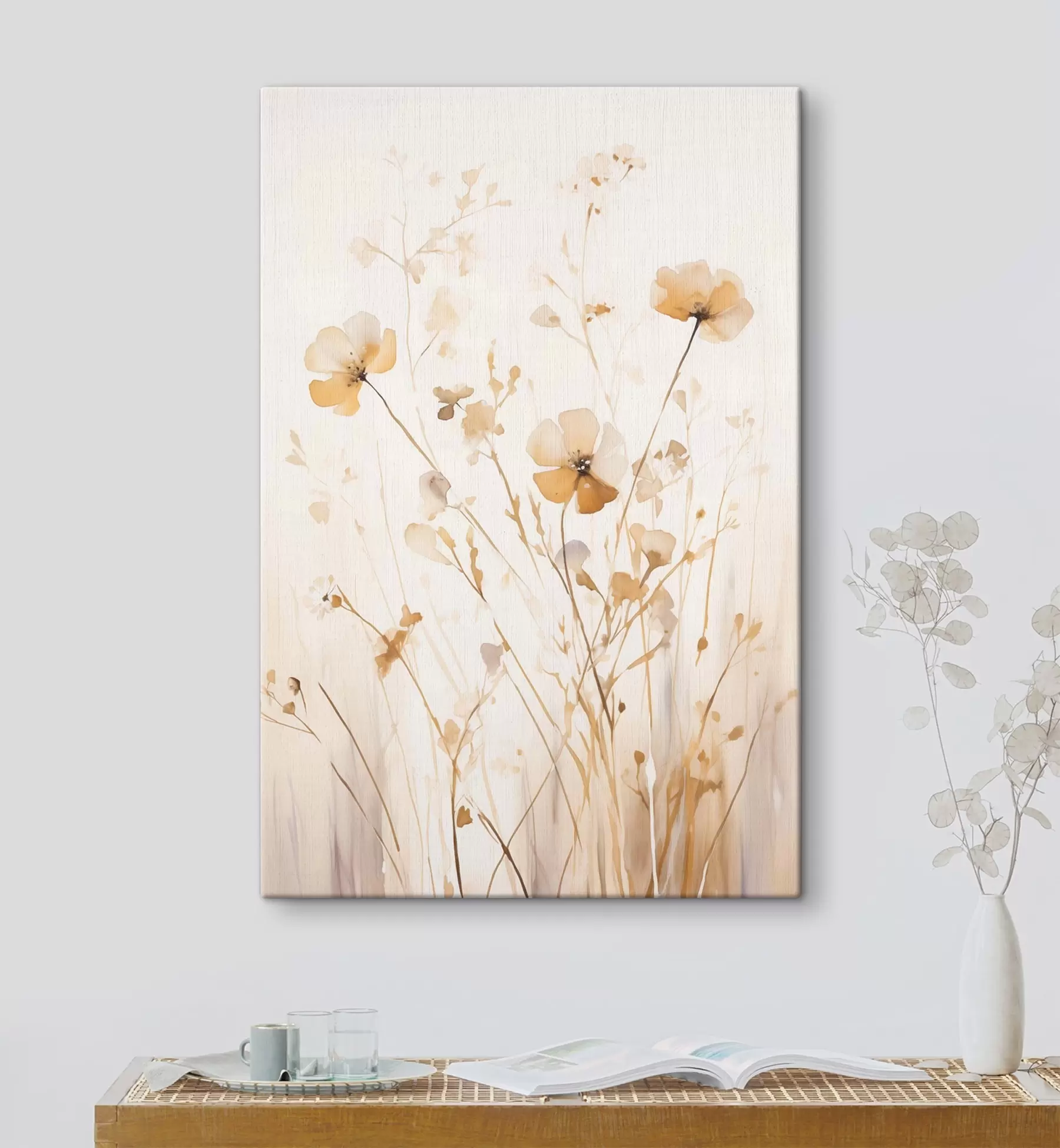wall murals Airy Wildflowers in Sunbeams s50920