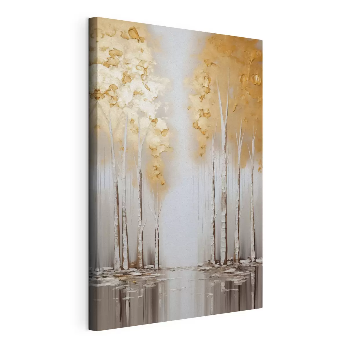 wall murals Textured trees with abstract foliage, modern art s50953