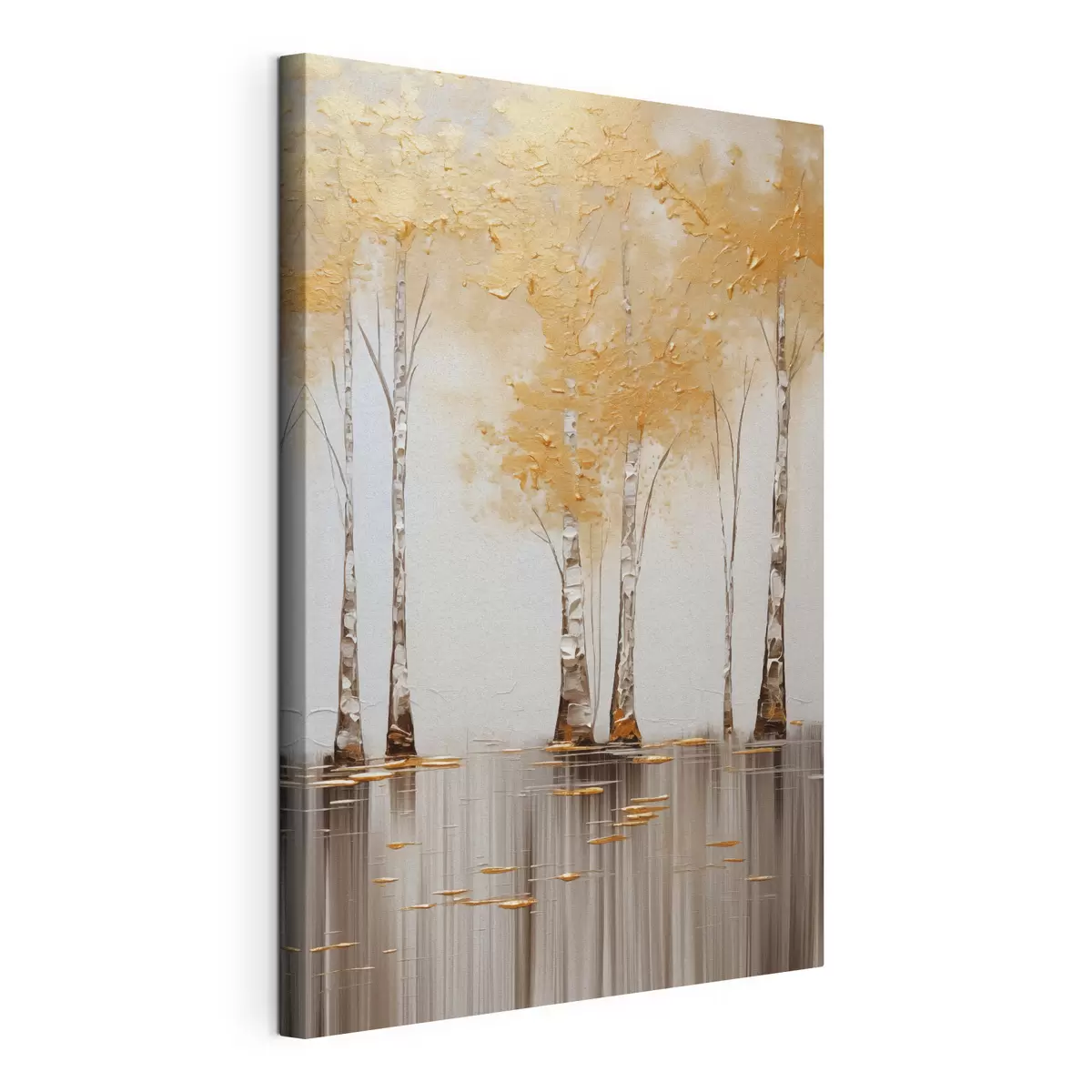 wall murals Textured trees with abstract foliage, modern art s50954