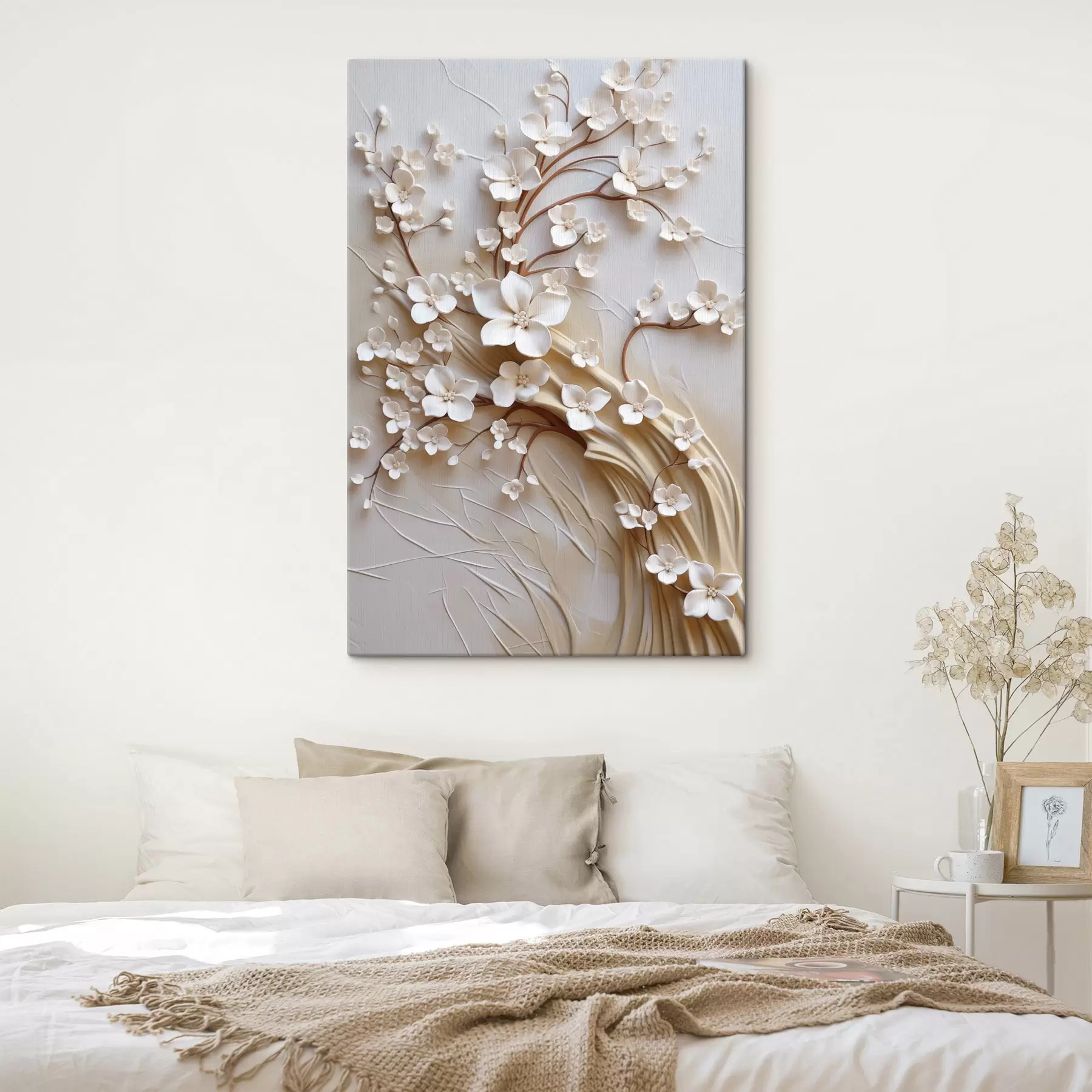 wall murals Blossoms on the Curved Bough s50971