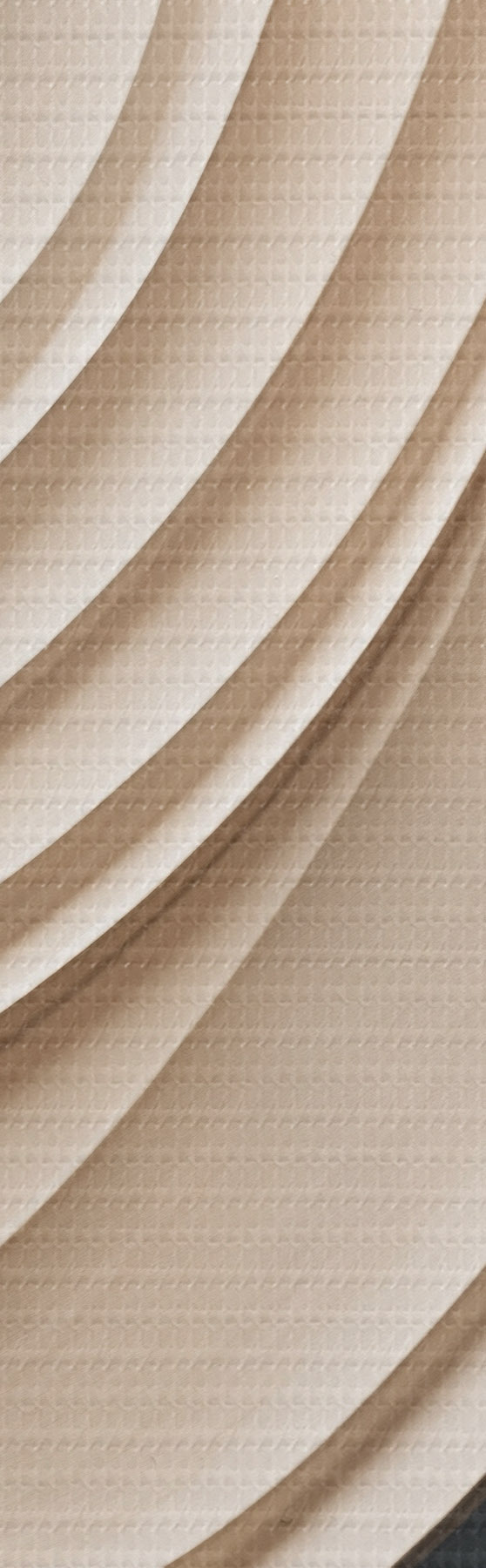 wall murals Abstract wavy layers of cream, blue and orange colors, textured modern art m31041