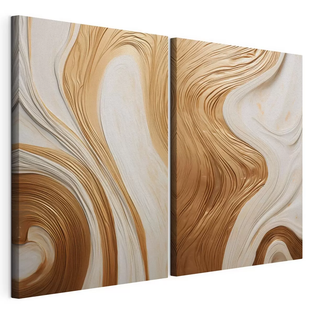 wall murals Abstract swirl lines that create a textured, modern minimalistic art m31047