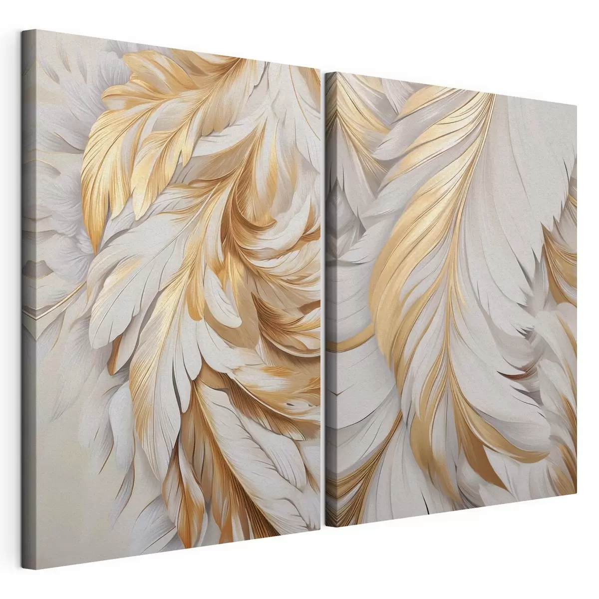 wall murals Large, decorative feathers, intricate details and a delicate texture m31051