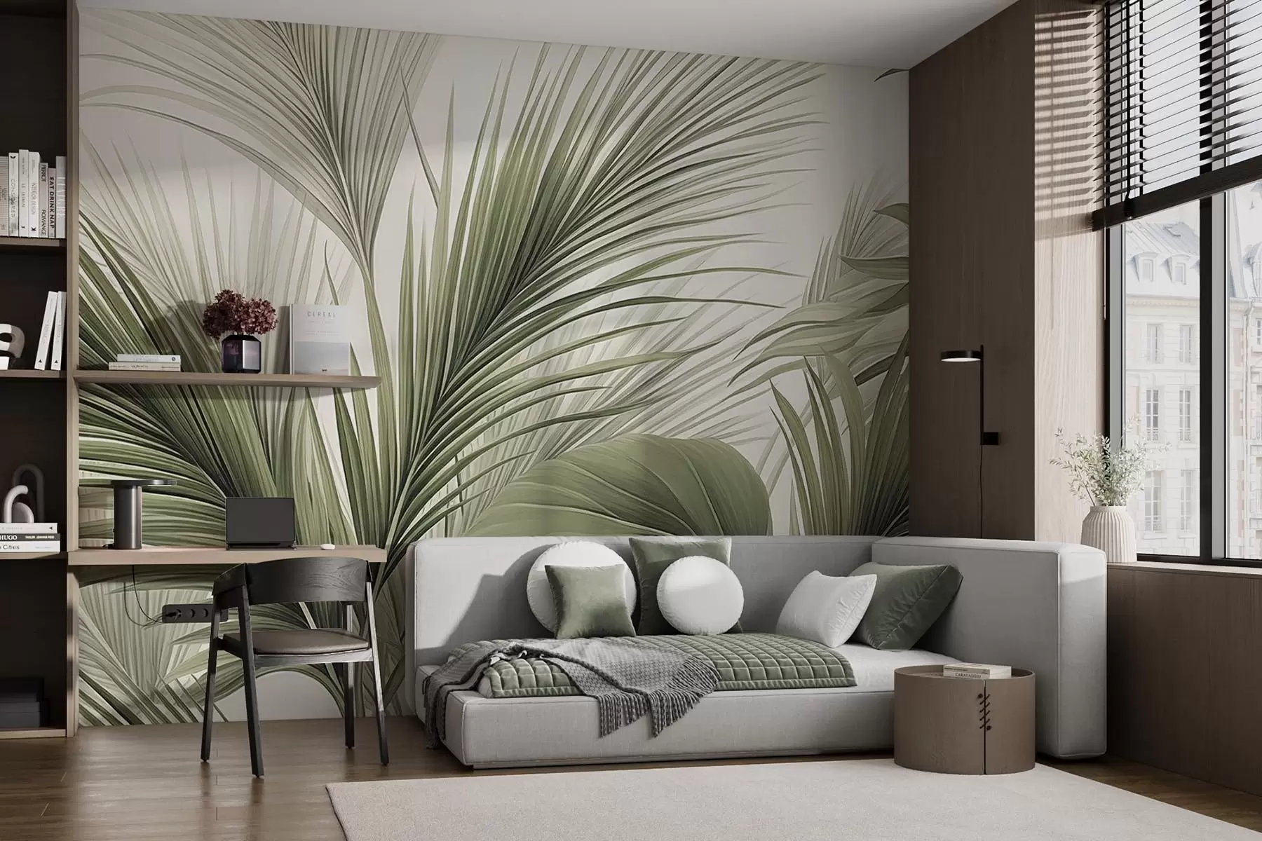 wall murals Green Palm w09986