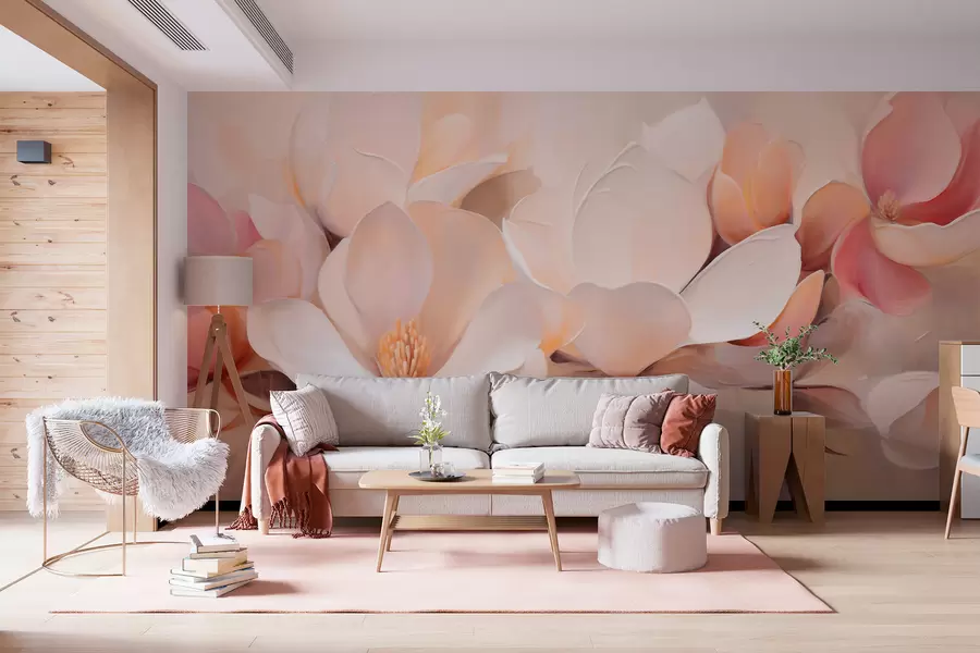peintures murales Une branche avec des fleurs w05979
