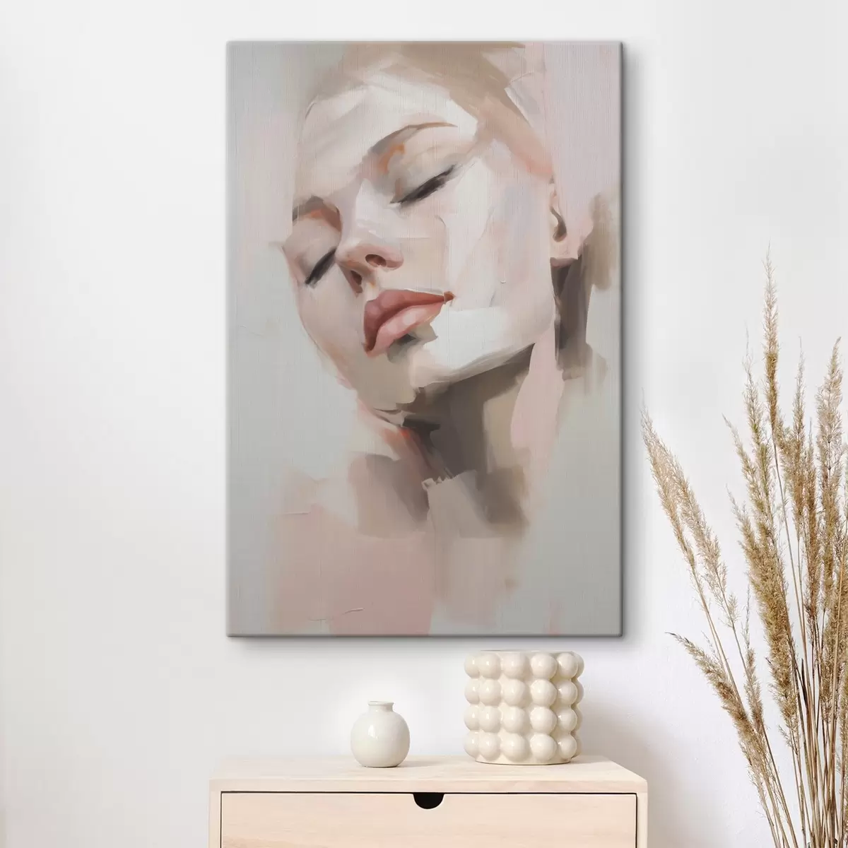 wall murals Abstract portrait of a young woman s50977