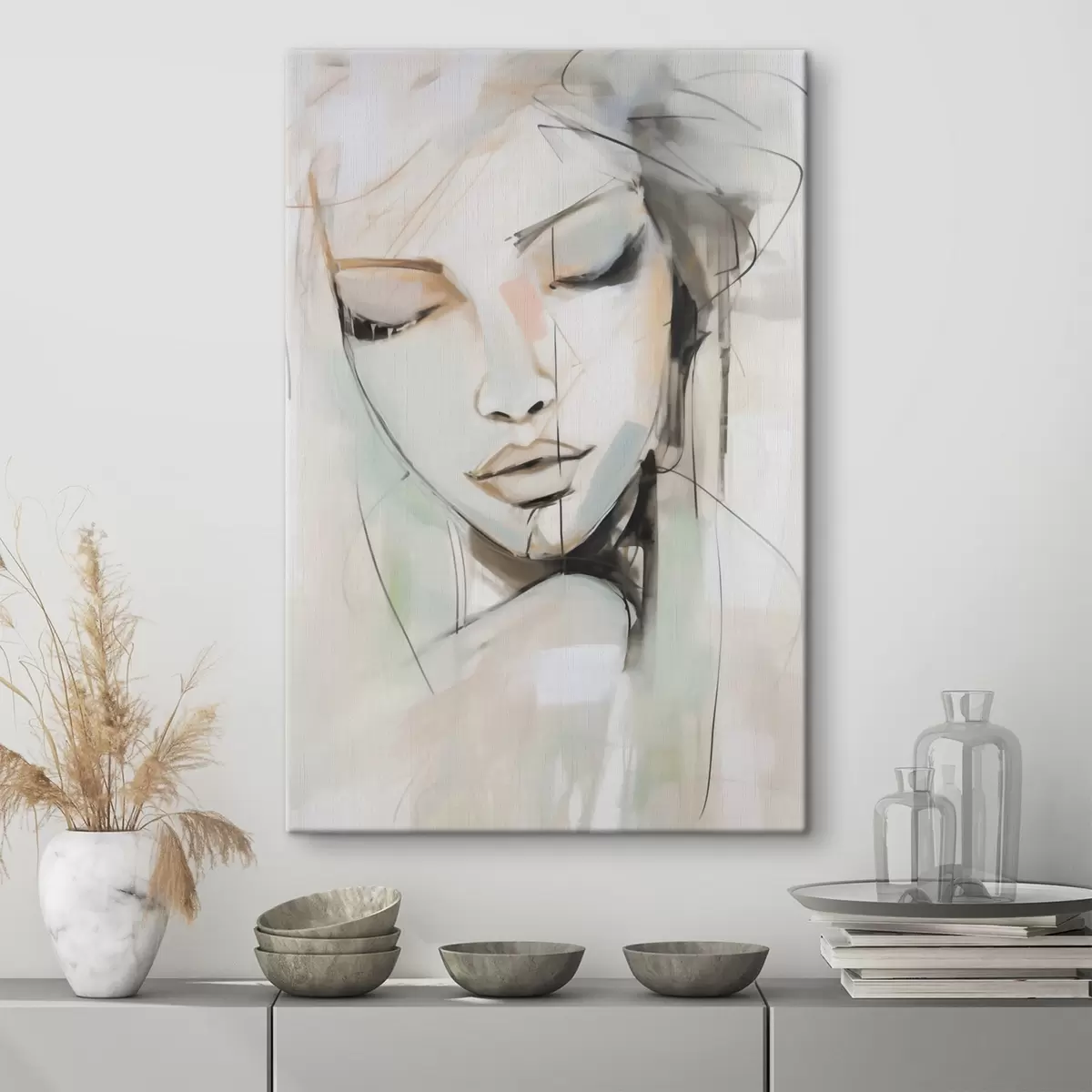 wall murals Portrait, imitation of a painting s50979