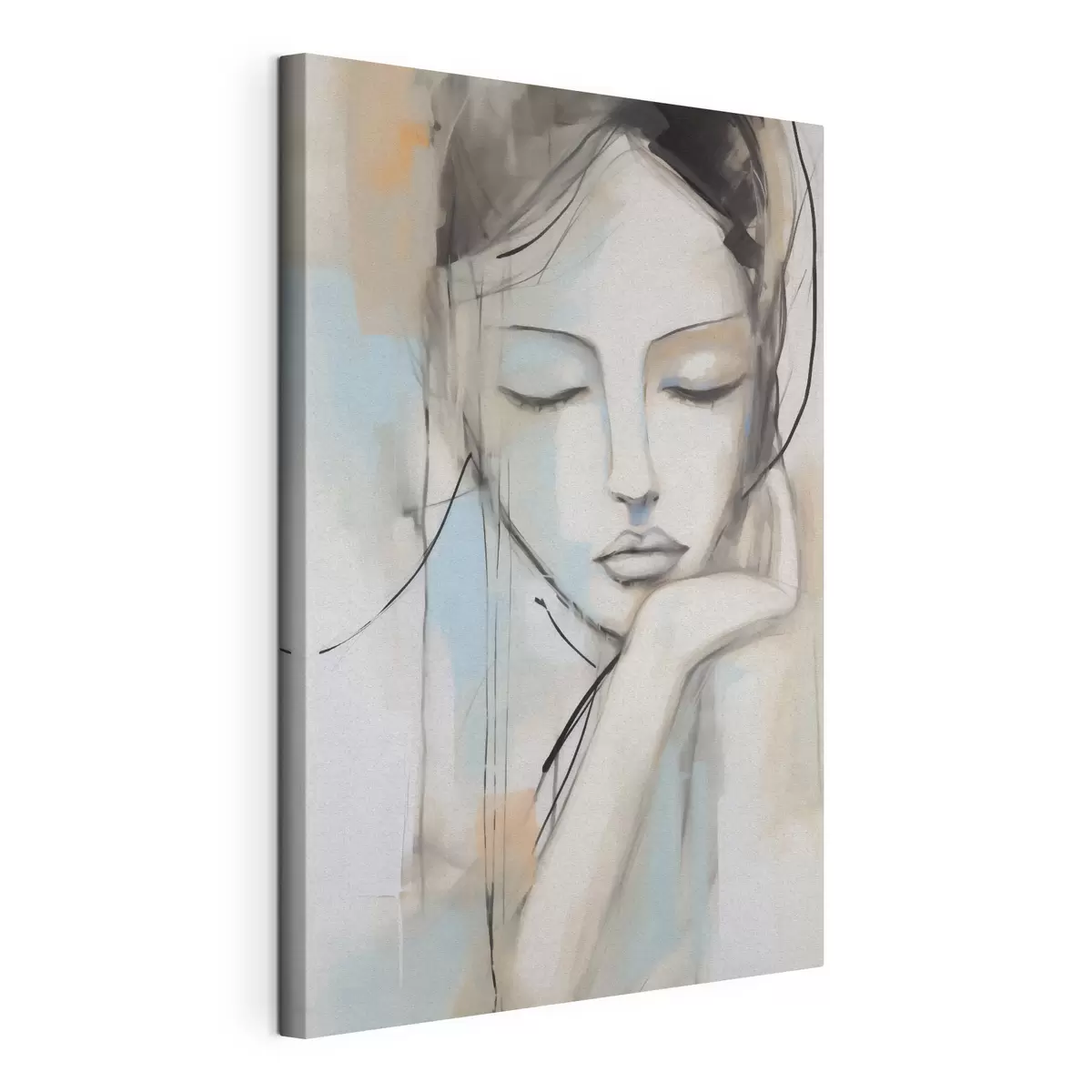 wall murals Abstract portrait, imitation of a painting s50980