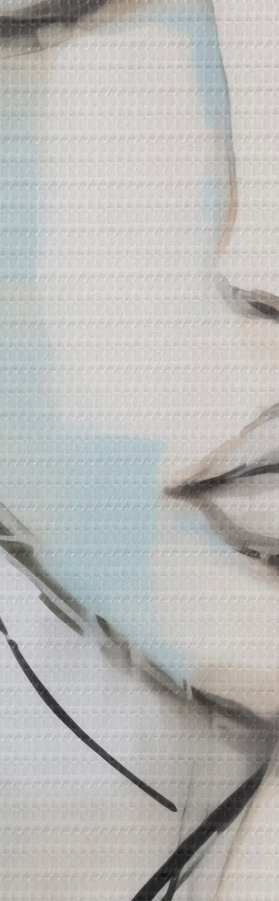 wall murals Abstract portrait, imitation of a painting s50980