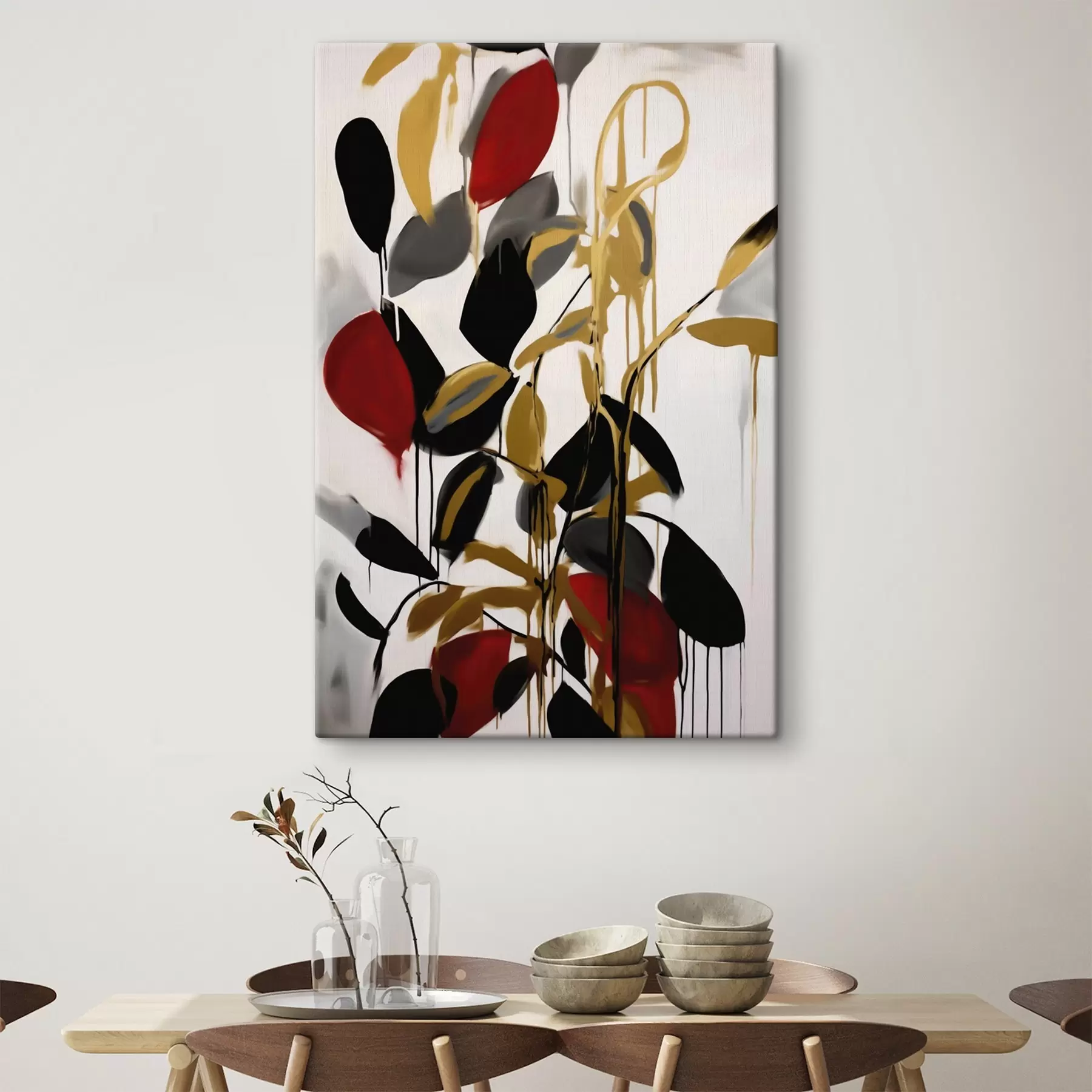 wall murals Crimson Leaf Rhythm s50983