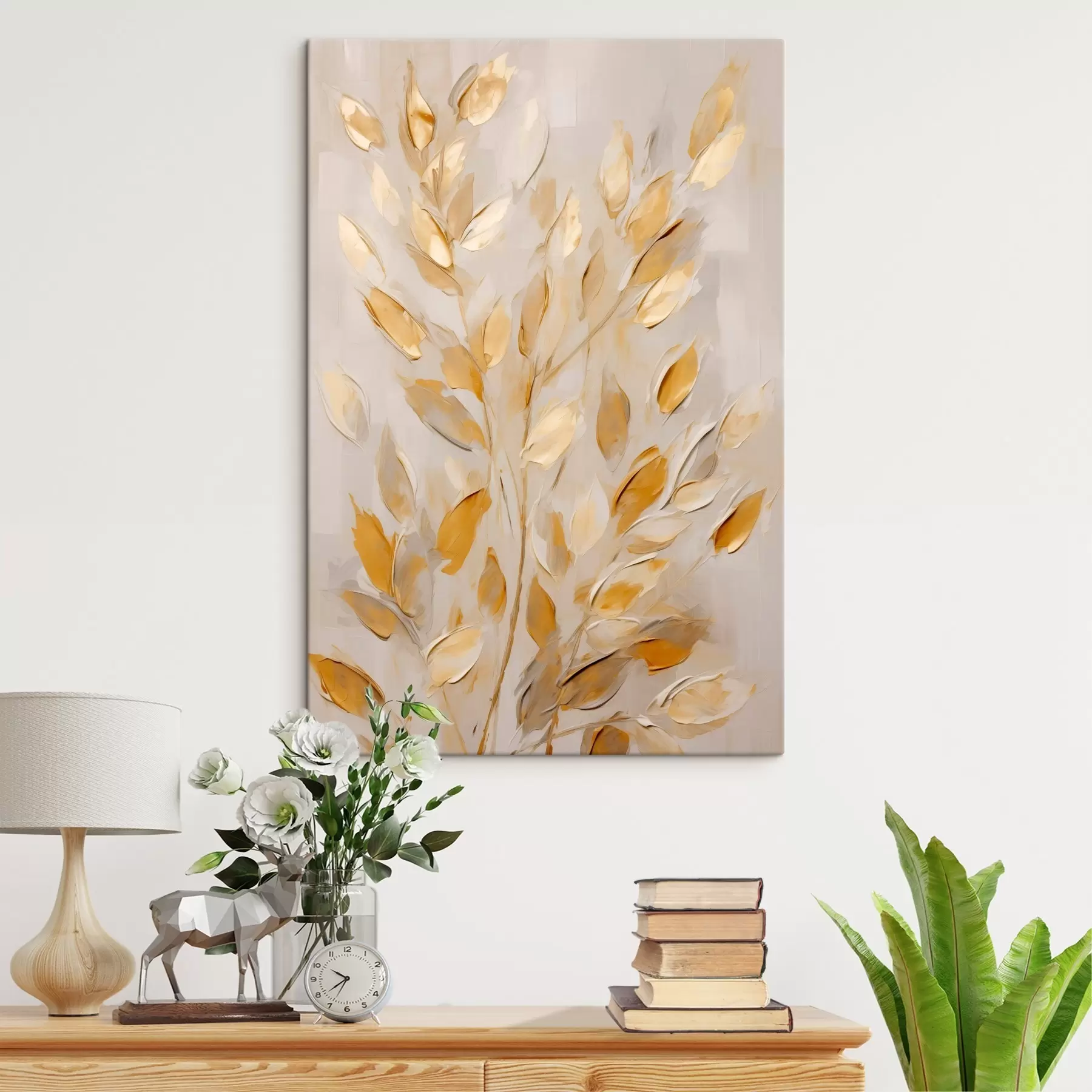 wall murals Amber Leaf Sprays s50994