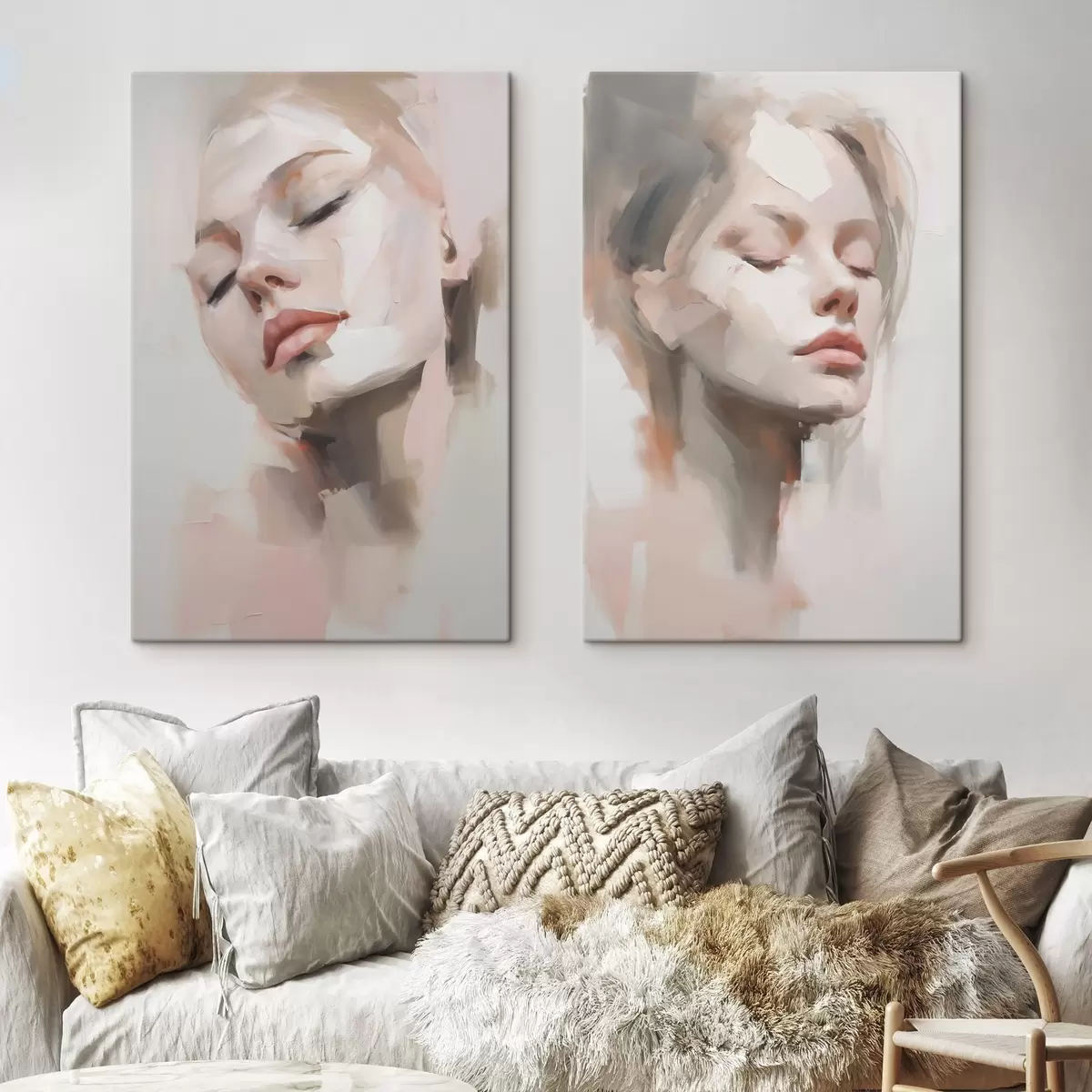wall murals Abstract portrait of a young woman m31058
