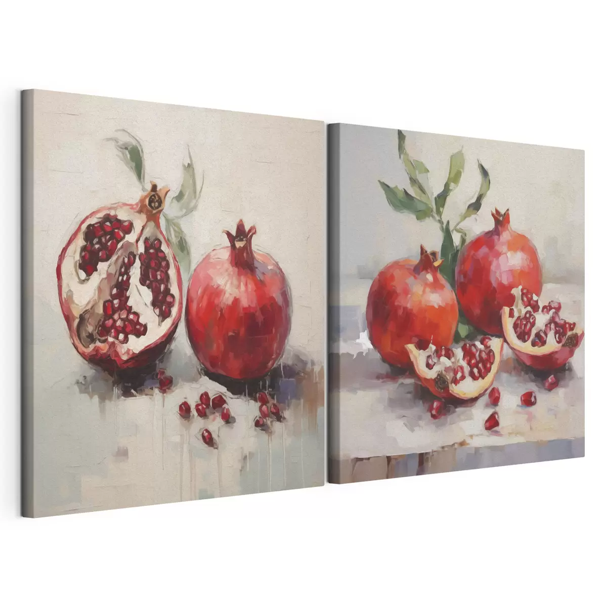 wall murals Ripe pomegranates, imitation painting m31060
