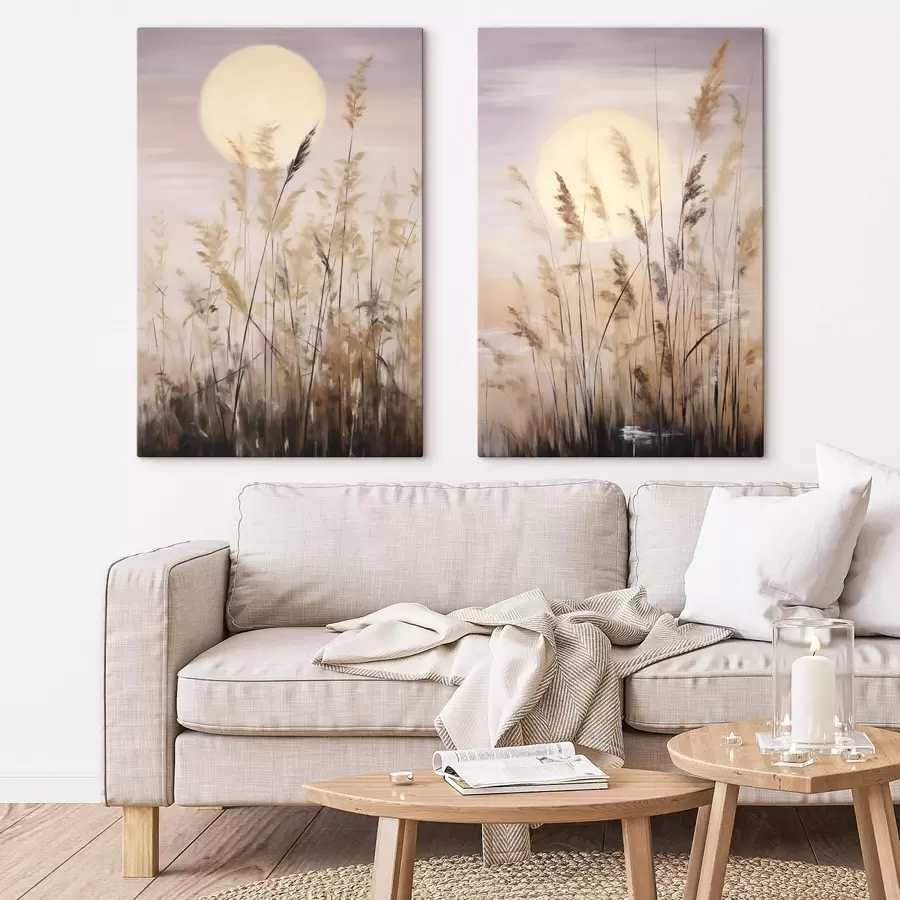 Wall Mural Photo Wallpaper Abstract herbs, imitation painting m31062