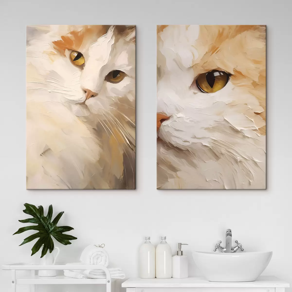 wall murals Cat, imitation painting m31063