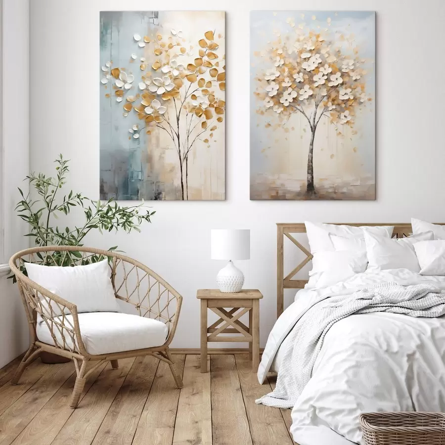 Wall Mural Photo Wallpaper Abstract tree, imitation painting m31065