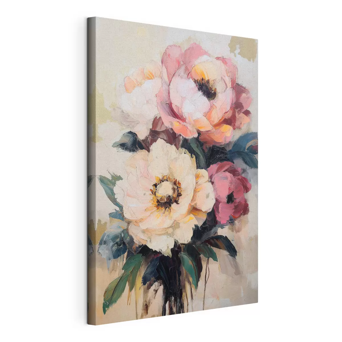 wall murals Pink and cream peonies s51007