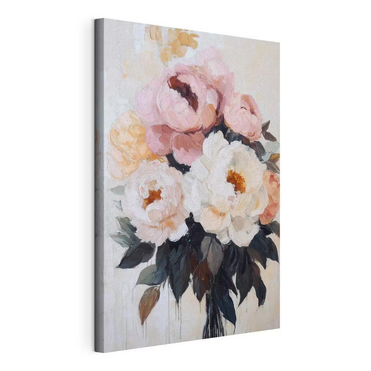 wall murals Bouquet of pink and white peonies s51008