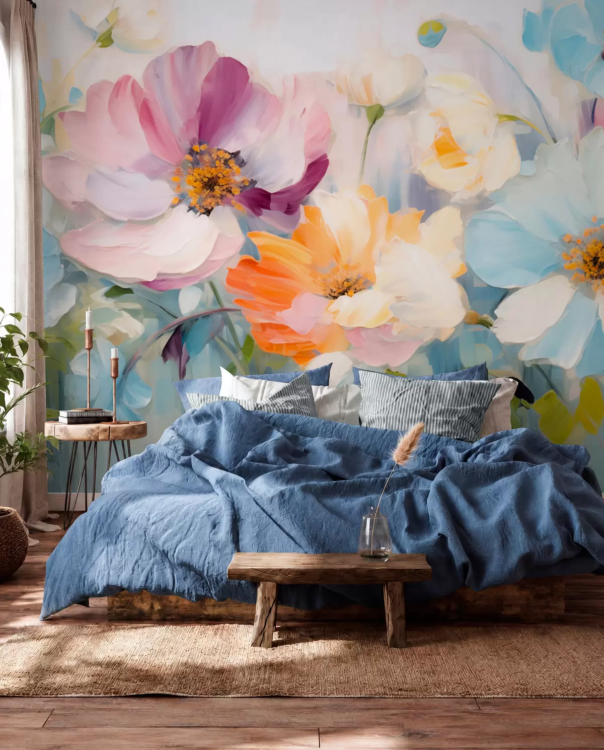 Wall Mural Photo Wallpaper Field of Flowers w05827