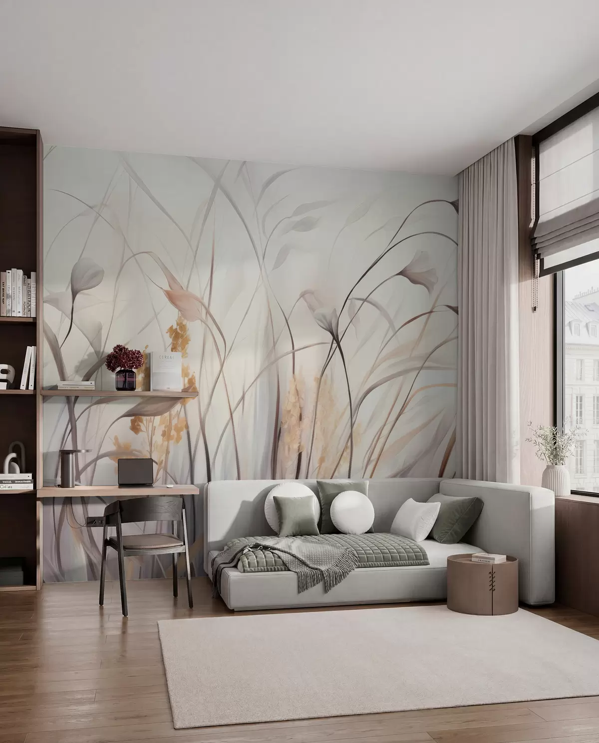murales Flores secas w05938