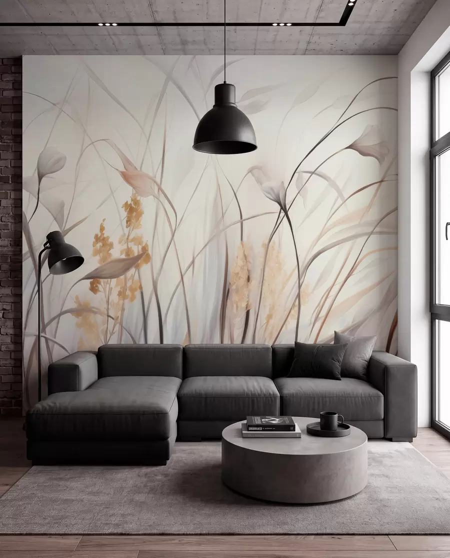 Wall Mural Photo Wallpaper Dried Flowers w05938