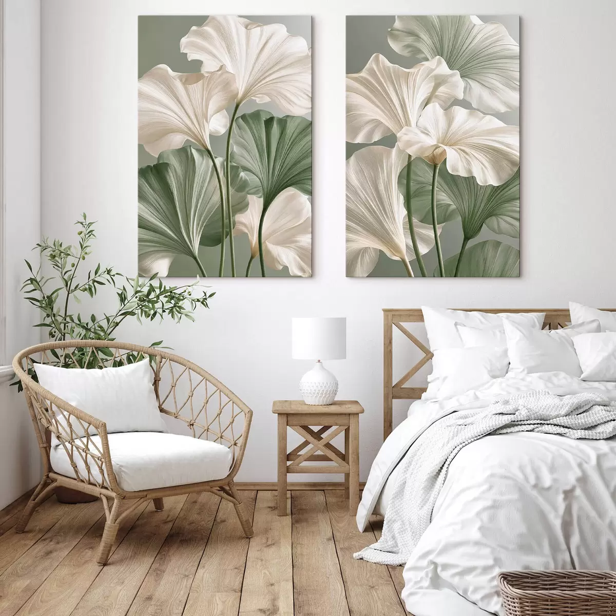 wall murals Delicate leaves m31037