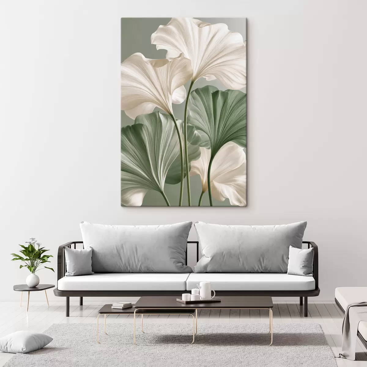 wall murals Delicate leaves s50867