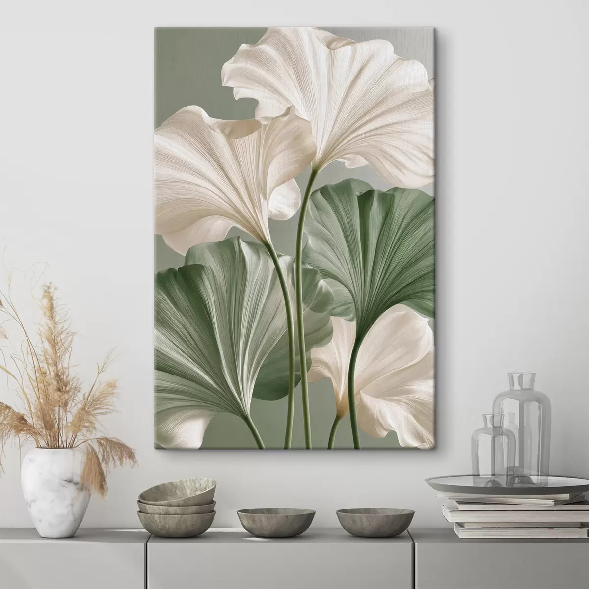 wall murals Delicate leaves s50867