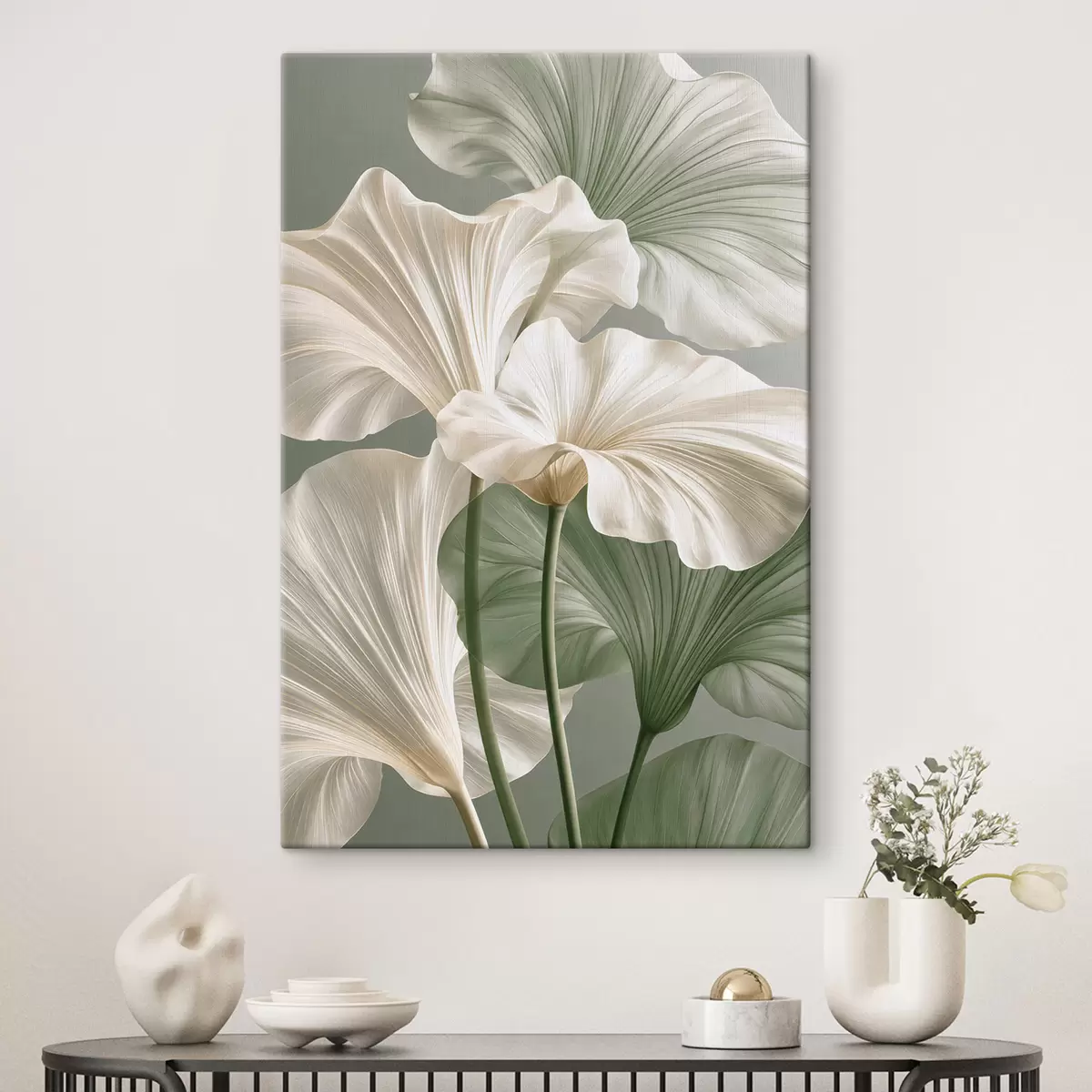 wall murals Delicate leaves s50868