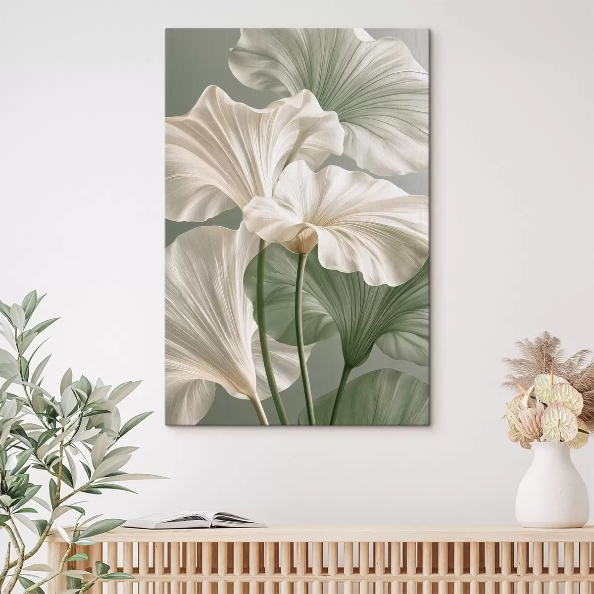 wall murals Delicate leaves s50868