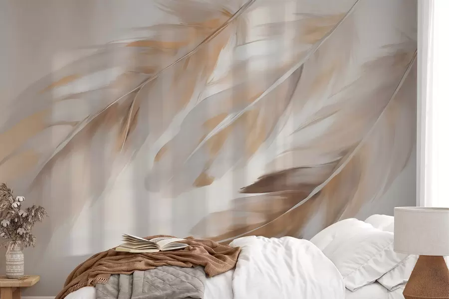 Wall Mural Photo Wallpaper Abstract feathers w05991