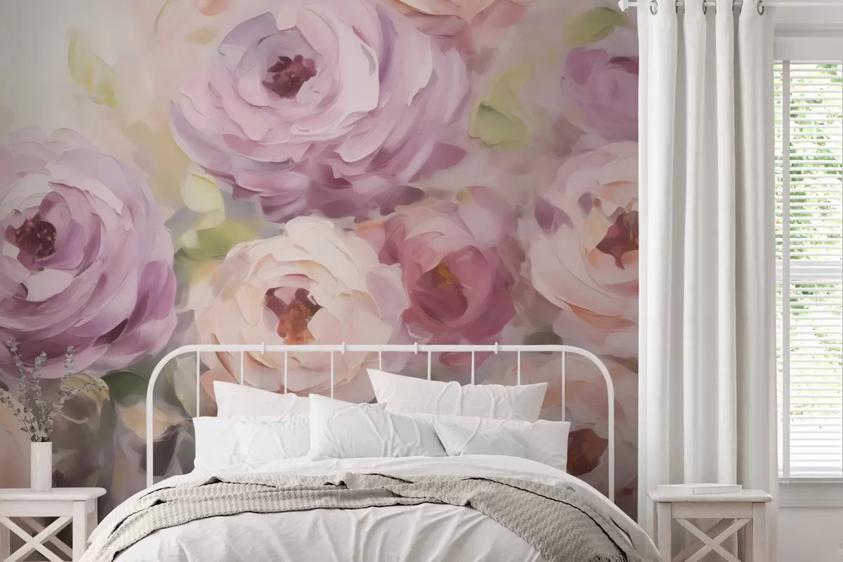 peintures murales Roses abstraites, reproduction d'un tableau w05996