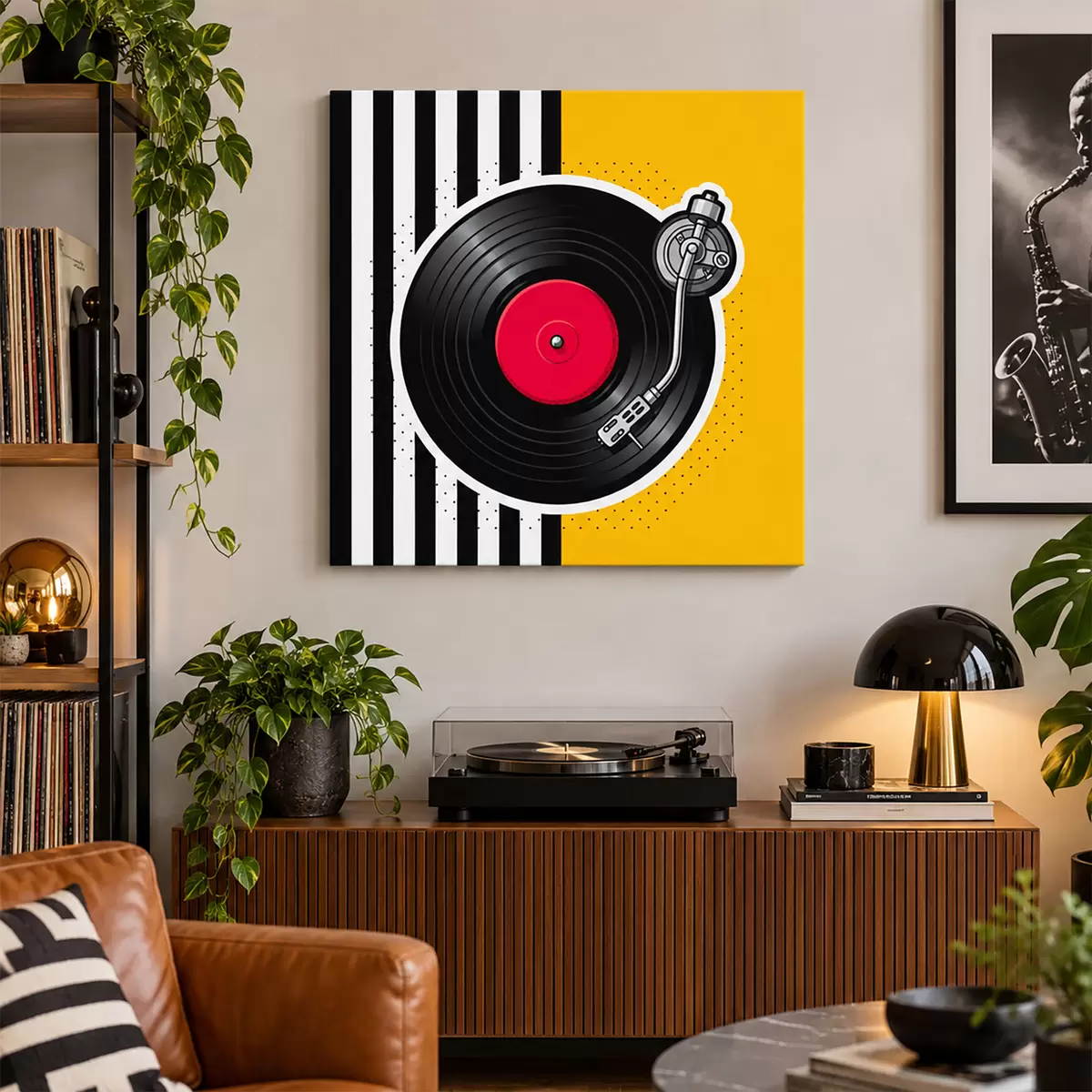 wall murals Vinyl vibes for nostalgic tunes s50789