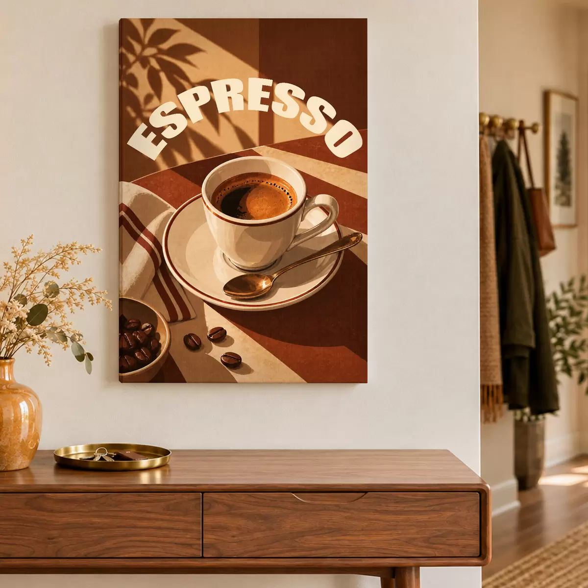 wall murals Aromatic espresso for cozy moments s50871
