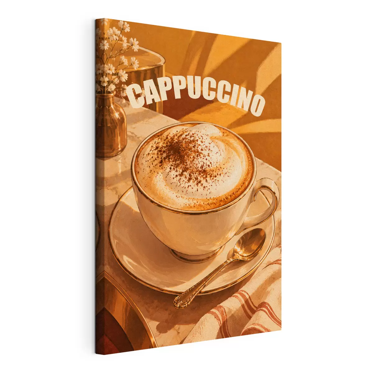 wall murals Delicious cappuccino to brighten your day s50874