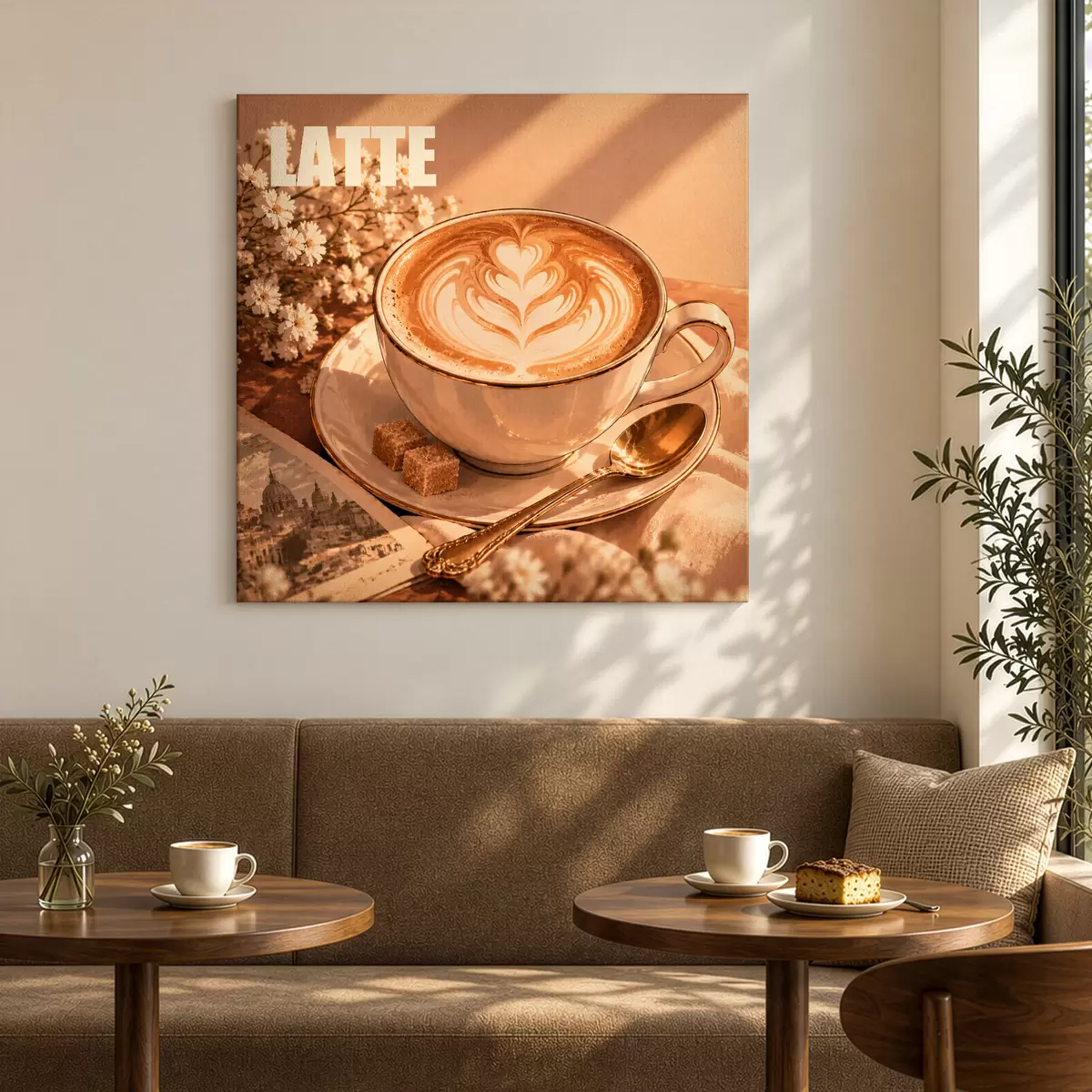 murales El café perfecto para disfrutar por la mañana s50873
