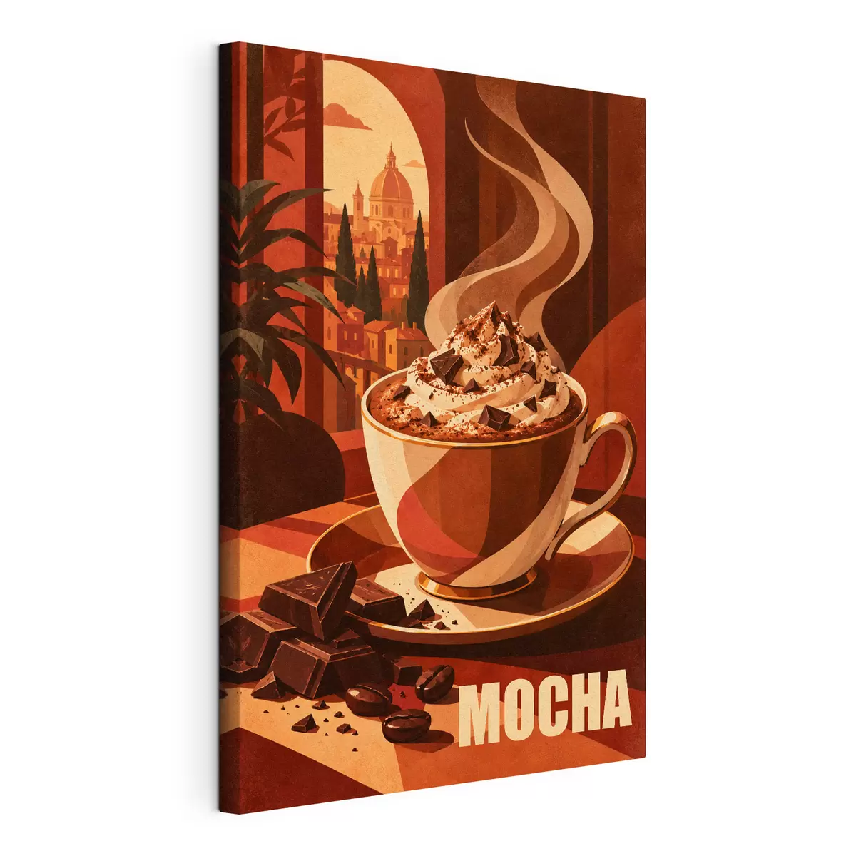 wall murals Rich mocha delight in every sip s50876