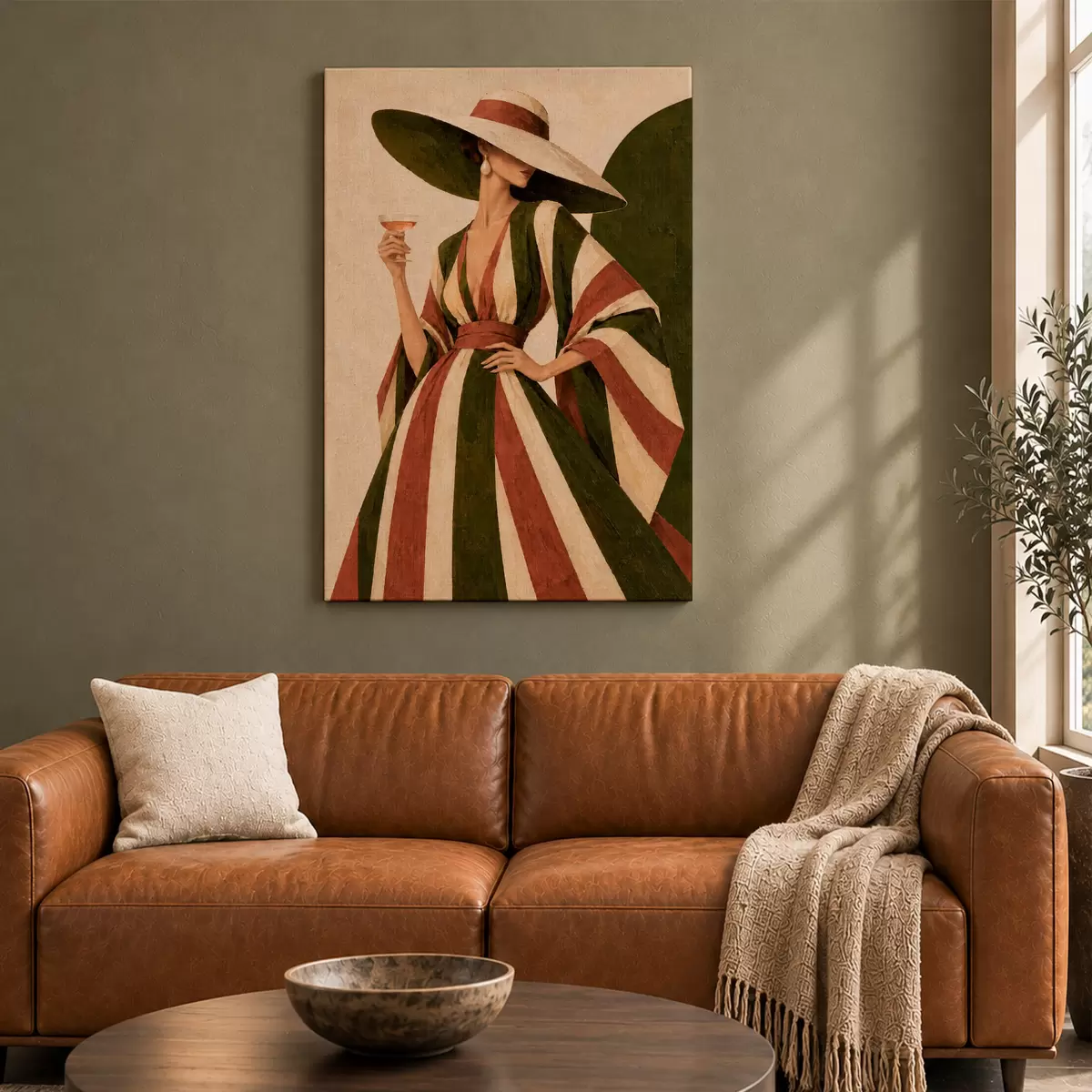 wall murals Chic elegance with a stylish drink s50880