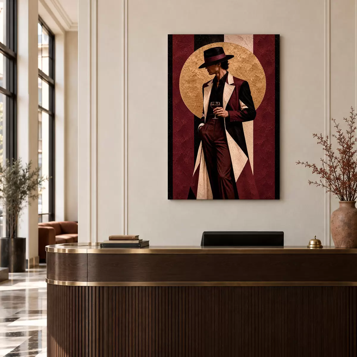wall murals Elegant style with a sophisticated drink s50886