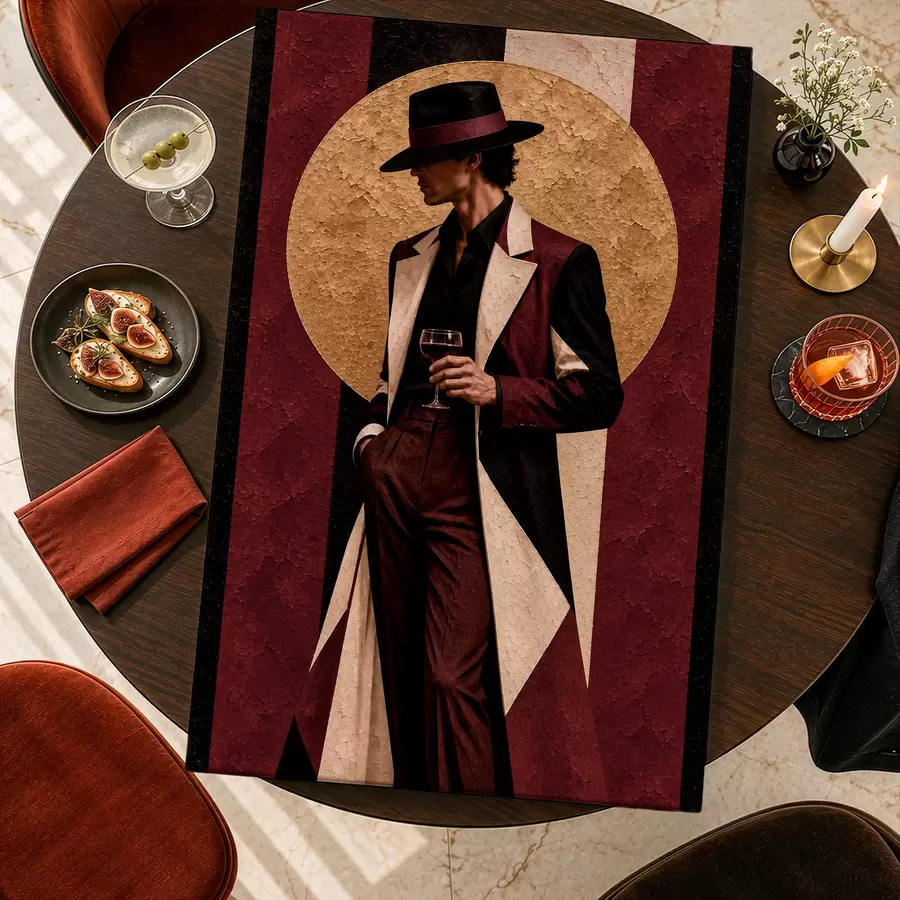murales Un estilo elegante acompañado de una bebida sofisticada s50886