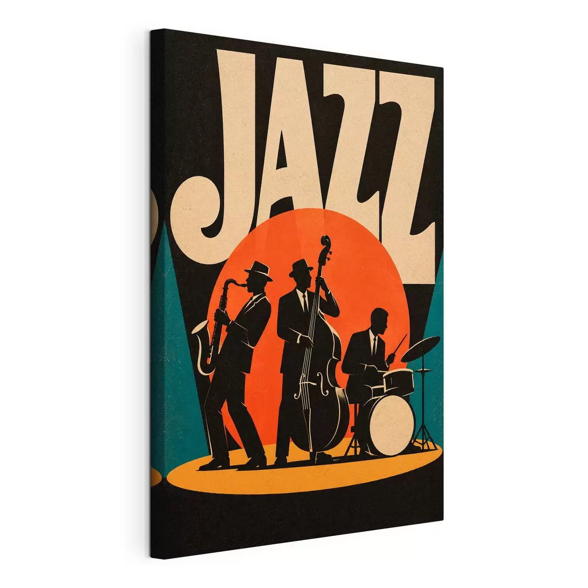 wall murals Swinging through the night with jazz s50921