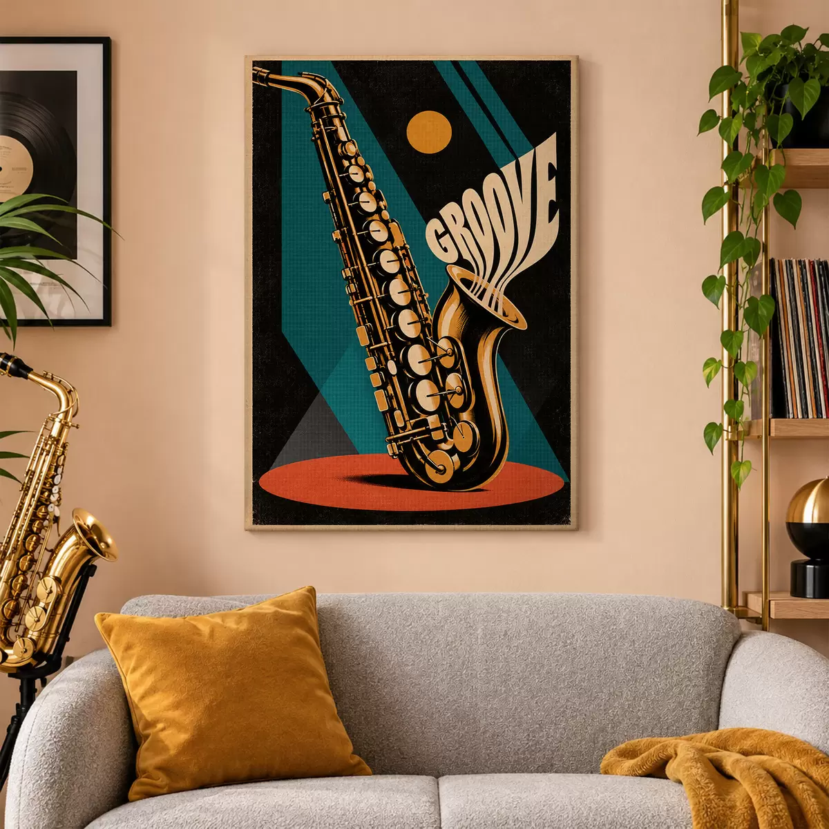 wall murals Saxophone vibes filling the air s50927