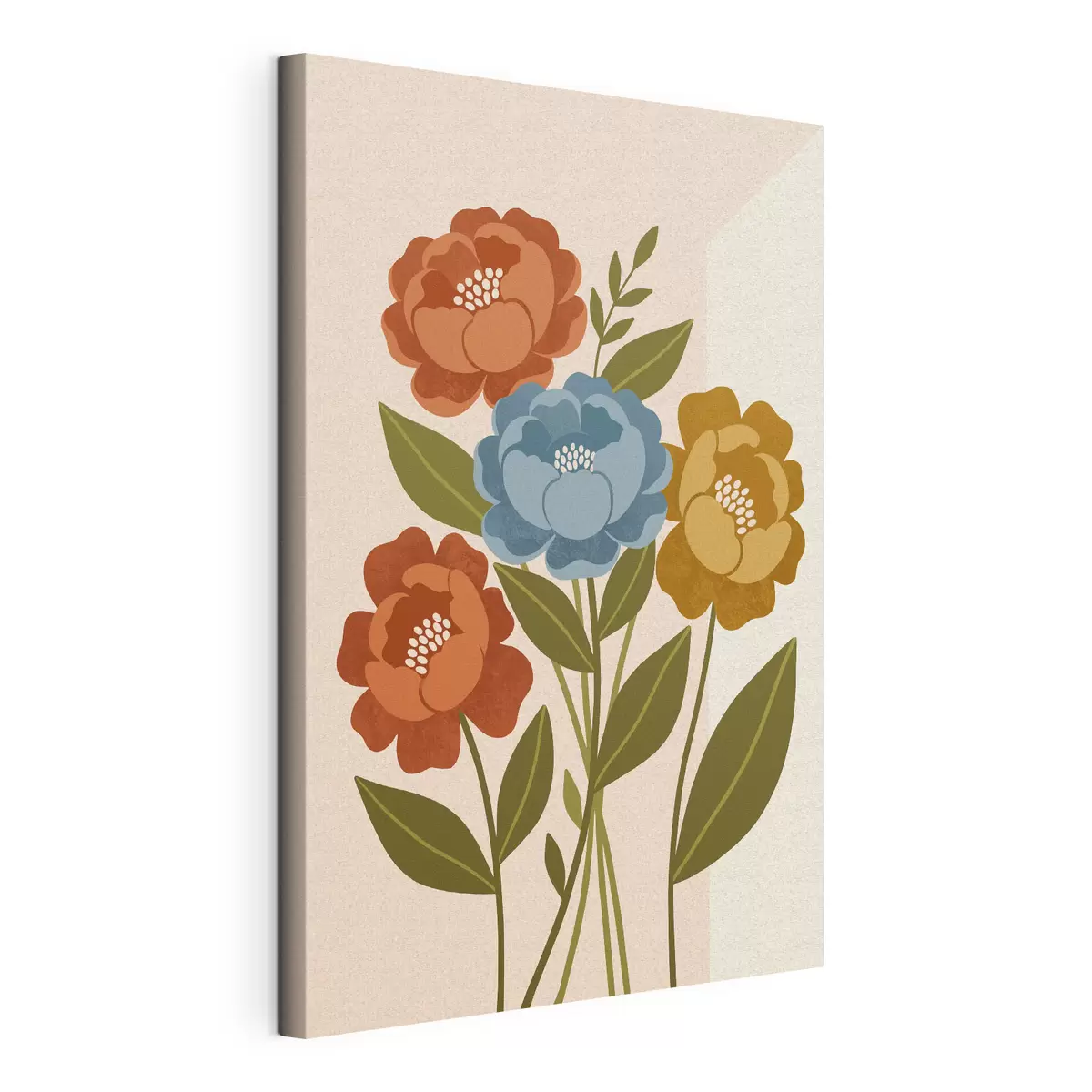 murales Flores vibrantes en suaves tonos pastel s50730