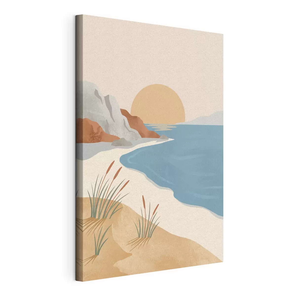 wall murals Serene beach at sunset tranquility s50731