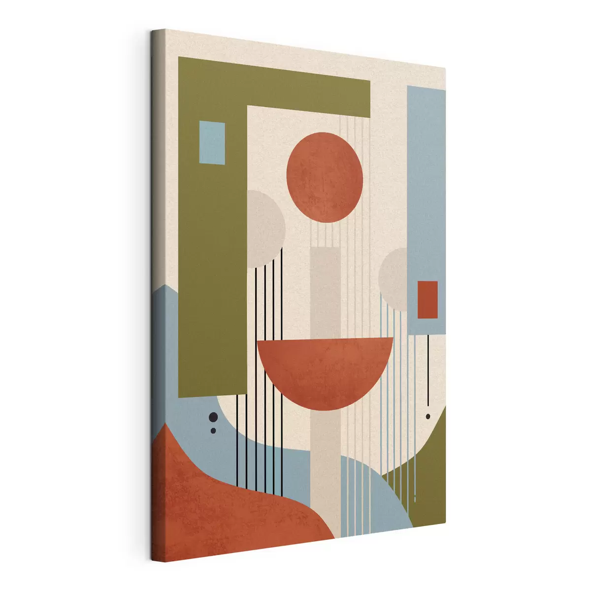 wall murals Abstract shapes in warm tones s50732