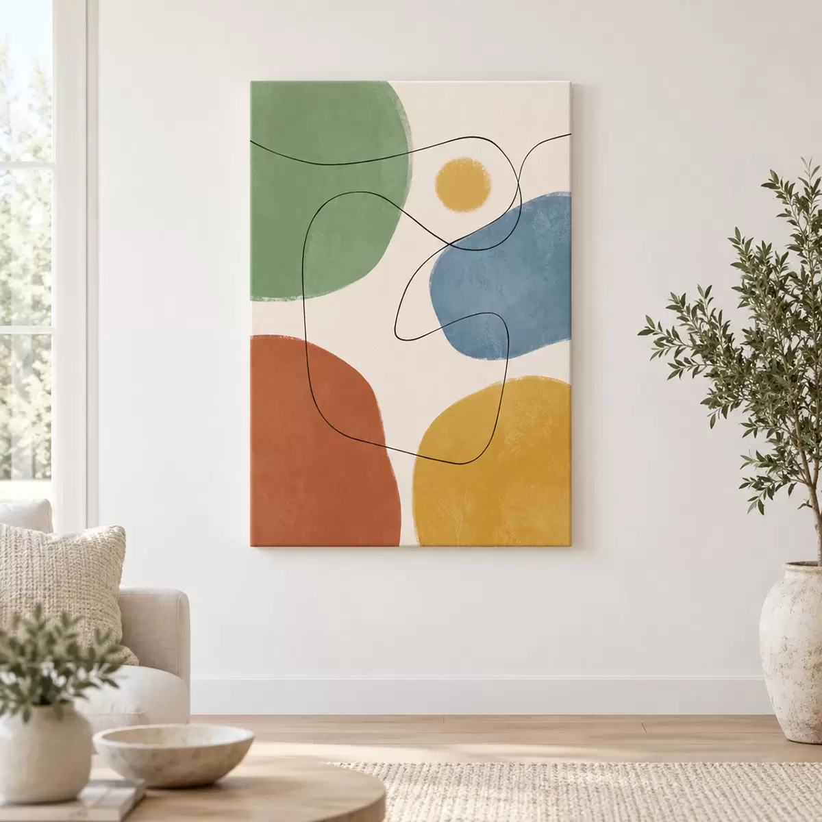 murales Formas abstractas en colores relajantes s50736