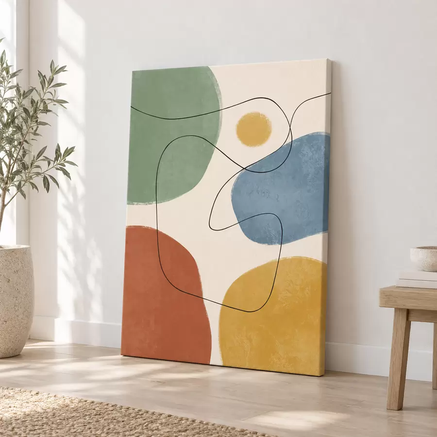 murales Formas abstractas en colores relajantes s50736