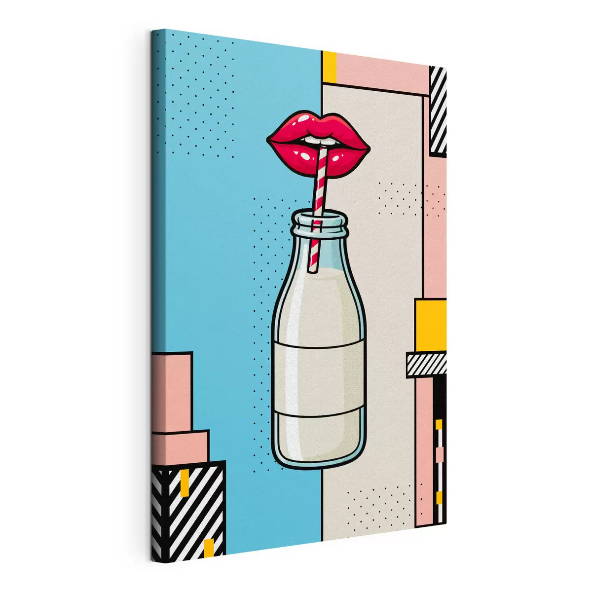 wall murals Sip from a stylish milk bottle s50786