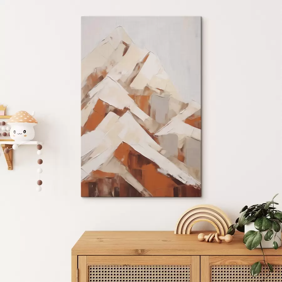 wall murals Mountains, imitation of a painting s51125